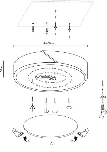 Потолочный светильник Velante 445-667-01