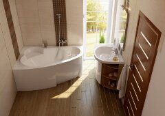 Ванна акриловая Ravak ASYMMETRIC 150X100 правая белая