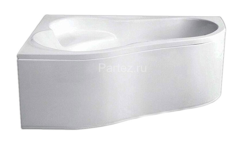 Ванна акриловая Santek Ибица асимметричная 160х100 левосторонняя белая