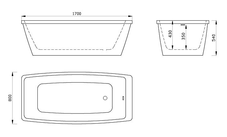 Акриловая ванна ABBER AB9229