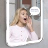 Зеркало AZARIO Мальта-VOICE 550х800 голосовое управление, подогрев, сенсорный выключатель с функцией