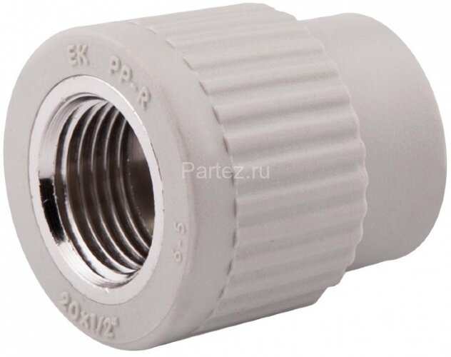 Муфта комбинированная PPR-ВР D25х3/4" Ekoplastik