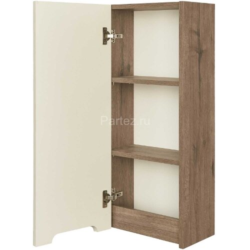 Шкаф подвесной AQUATON Оливия 35 L левый, Бежевый/Дуб веллингтон (1A254703OLVGL)