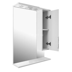 Зеркало-шкаф Loranto Стиль 60 правостороннее, 600х825х170, белый (CS00024457)