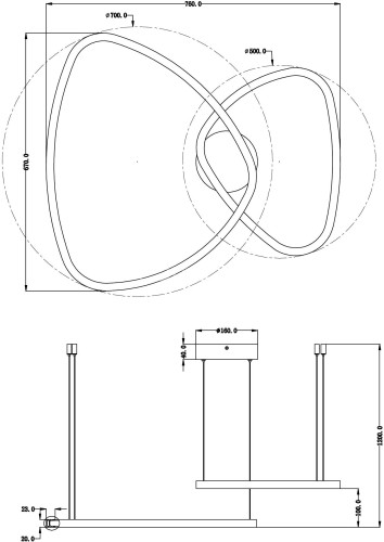 Подвесной светильник Arte Lamp A2194SP-2PB