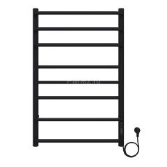 Полотенцесушитель электрический AZARIO MILAN 500/800 8 секций, диммер справа, черный (AZ90858B)