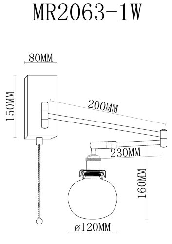 Бра MyFar MR2063-1W
