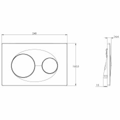 Сет AZARIO инсталляция с панелью смыва + унитаз Geno с сиденьем микролифт+ клавиша 0011