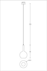 Подвесной светильник Arte Lamp A2720SP-1SG