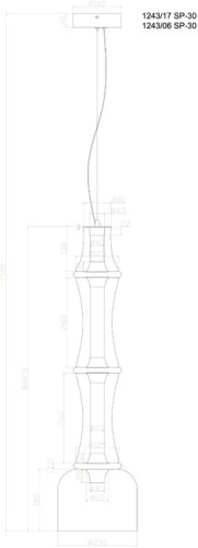 Подвесной светильник Divinare 1243/06 SP-30