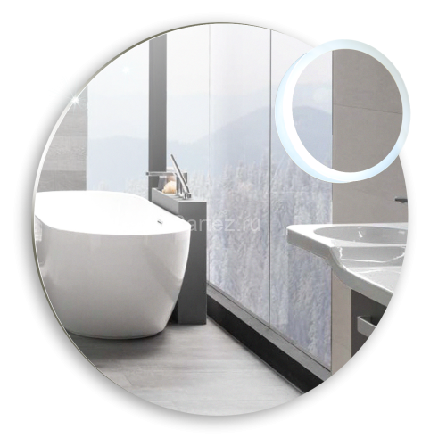 Зеркало AZARIO SATELLIT D1000 c подсветкой и диммером, сенсорный выключатель (LED-00002484)