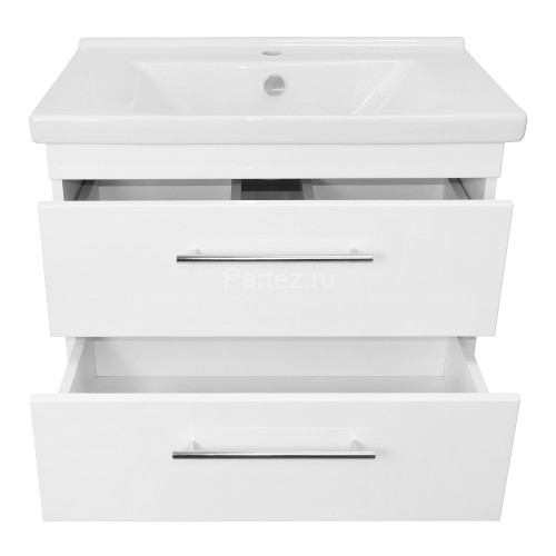 Комплект тумба Loranto Karina 70/2 700х450х550 подвесная с раковиной Миранда 70 (CS00086521)