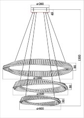 Подвесной светильник Divinare 1136/17 SP-140