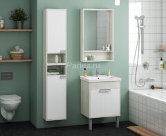 Шкаф подвесной AQUATON Флай одностворчатый, левая, дуб крафт (1A237903FAX1L)