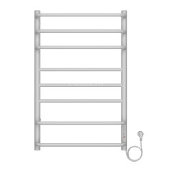 Полотенцесушитель электрический AZARIO MILAN 500/800 8 секций, диммер справа, белый (AZ90858W)