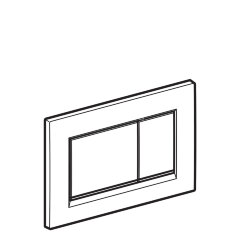 Кнопка смыва Geberit Sigma 30, двойной смыв, хром матовый