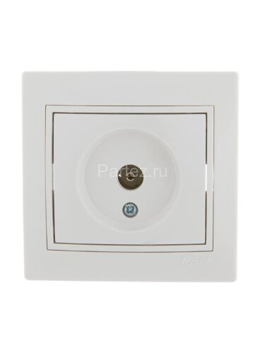 Розетка телевизионная оконечная TV СП Mira бел./бел. LEZARD 701-0202-130
