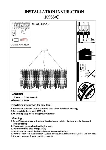 Подвесная люстра Newport 10933/C