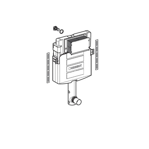 Смывной бачок скрытого монтажа Geberit Sigma 12 см, 6/3 литра (109.300.00.5)