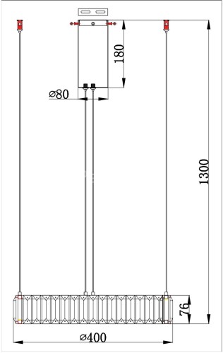Подвесная люстра Divinare 1135/17 SP-25