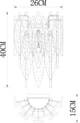 Настенный светильник Divinare 6002/01 AP-1