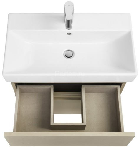 Тумба под раковину Roca Oleta 80 подвесная, 2 ящика, капучино (A857640515)