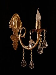 Бра Brizzi 8888/1 AB Leaf crystal