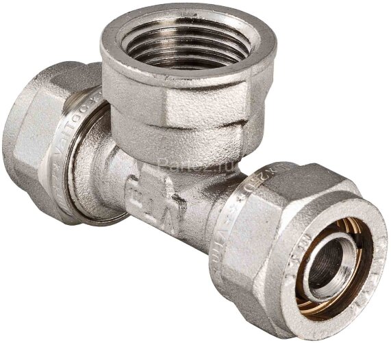Тройник обжимной с внутренней резьбой 16х1/2"х16 VALTEC