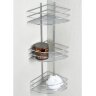 Полка корзина Fixsen угловая, трехэтажная, хром (FX-710-3)