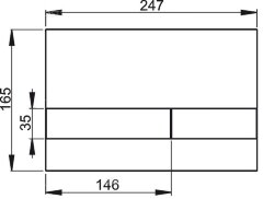Кнопка смыва Alcadrain, Черная/хром-матовая (M1728-2)