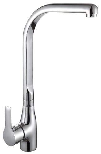 Смеситель одноручный (35мм) для кухни с высоким поворотным изливом, хром