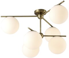 Потолочная люстра Crystal Lux FELIZ SP-PL6 BRONZE/WHITE