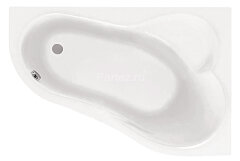Ванна акриловая Santek Ибица асимметричная 160х100 правосторонняя белая