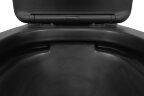 Унитаз-компакт Azario Black Queen 370х605х800 безободковый, с быстросъемным сиденьем микролифт, черн