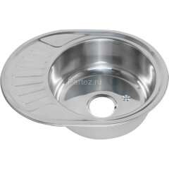 Мойка 5745 U MELANA 0,6/160 в ИУ врезная овальная с сифоном (120 ti *12)