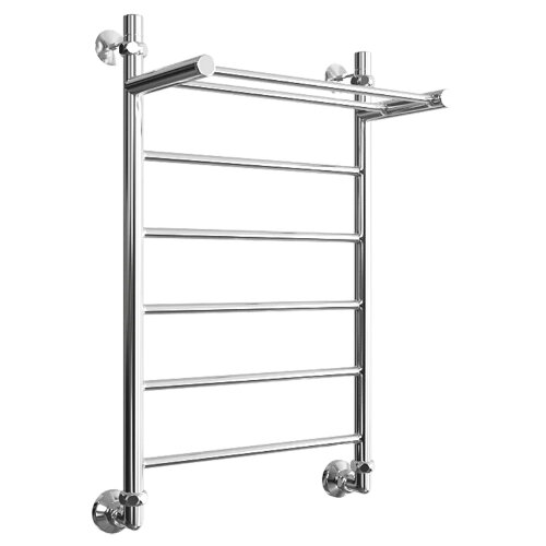 Полотенцесушитель водяной ДВИН FJ 80/40 с полкой 1"-1/2" К3 полированный (4627152138069)