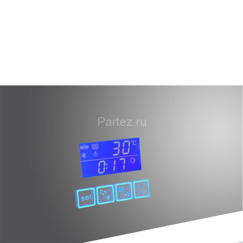 Зеркало с LED-подсветкой MELANA-8060 подогрев/часы/космет.зеркало/Bluetooth (MLN-LED091B)