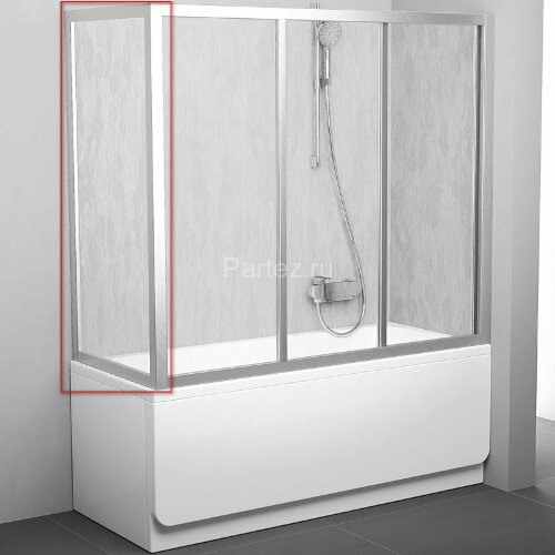 Шторка для ванны Ravak 70х137 цвет профиля сатин (95010U0241)