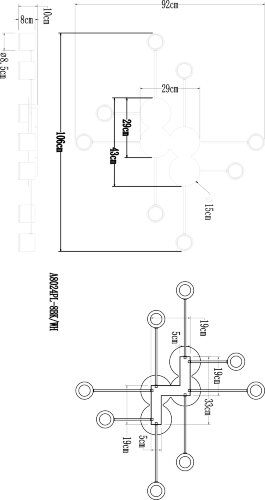 Потолочная люстра Arte Lamp A8024PL-8BK