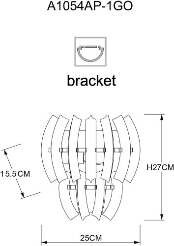 Бра Arte Lamp A1054AP-1GO