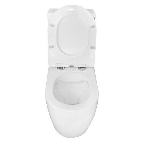 Унитаз-моноблок AZARIO MORANO 680x370х830 напольный, безободковый, в комплекте с сиденьем дюропласт