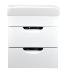 Комплект тумба с раковиной 50 см подвесная Стиль 50/2 "Соло" 500х550х370