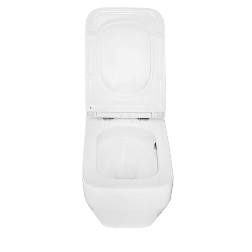 Унитаз подвесной Azario MONEO 530х365х370 безободковый, слив "Торнадо", в комплекте с быстросъемным