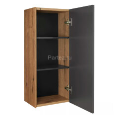 Шкаф AQUATON Сохо подвесной, Дуб Веллингтон/Графит софт (1A258403AJA00)