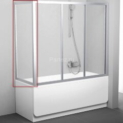 Шторка для ванны неподвижная Ravak 80х137 цвет профиля сатин (95040U02Z1)