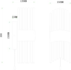 Бра Arte Lamp A1034AP-2CC