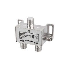Делитель ТВ &quot;краб&quot; х2 под F разъем 5-1000 МГц Rexant 05-6001