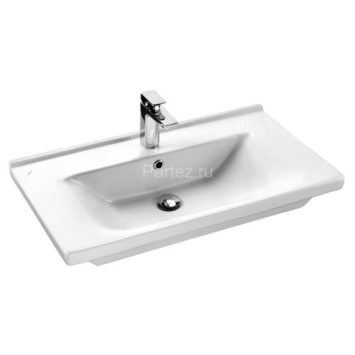 Комплект тумба Loranto Арфа 80/2 (815х460х540) подвесная, с раковиной Миранда 80 (Сантек) NEW без по