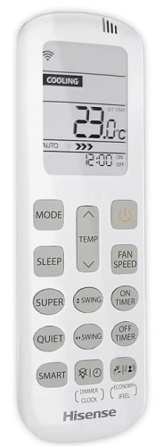 Инверторная сплит-система Hisense ZOOM DC Inverter 2023 AS-18UW4RMSKB01 (комплект)