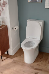 Чаша напольного унитаза Jacob Delafon ALEO безободковый, крепления в комплекте, белый (UJAL102-0)